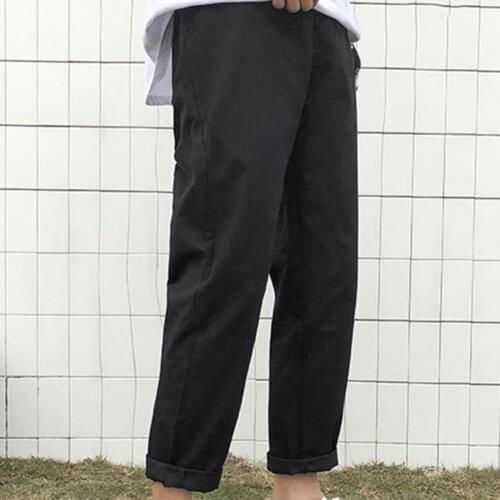 Men Pants Loose Style Breathable Polyester Fiber Stretchy Trousers Harajuku Sweatpants Hip Hop Casual Trousers Plus Size 4XL