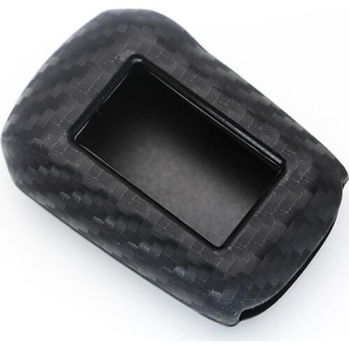 Carbon Fiber Silicone Car Key Case For StarLine A62 A92 V62 MOTO V63 A94 A64 T94 Two Way Car Alarm LCD Remote Control Cover