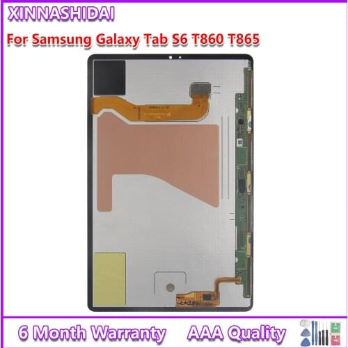 For Samsung Galaxy Tab S6 10.5" T860 T865 2019 LCD Display Touch Screen Digitizer Sensors Assembly Panel Replacement Parts