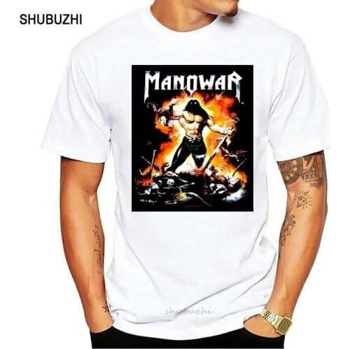 Manowar The Dawn Of Battle 2002 T Shirt New Hits men cotton tshirt summer brand teeshirt euro size