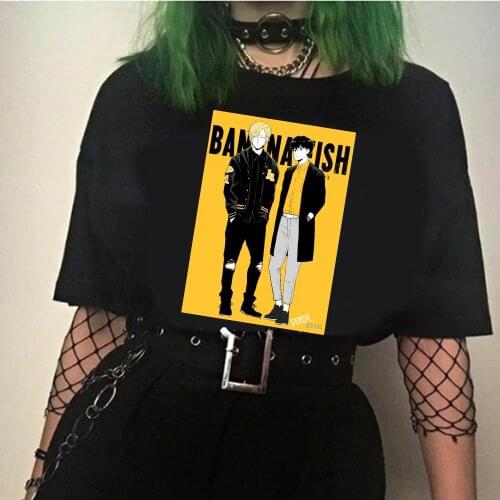 Anime BANANA FISH 2 Fashion Unisex T-shirts Harajuku Tee Round Neck Short Sleeve Streetwear Summer Tops