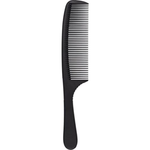 Q1QD Carbon Fine Cutting Comb Carbon Fiber Salon Hairdressing Comb Hairdressing Comb Heat Resistant Barber Comb