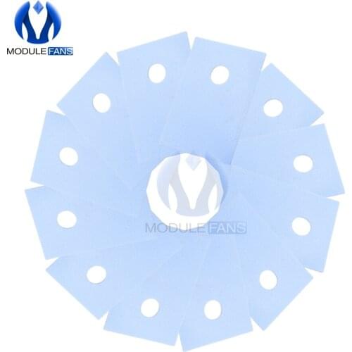 200PCS TO-220 Insulation Pads Silicone Heatsink Shim for Laptop CPU GPU VGA Card IC Good Thermal Conductivity Ultrasoft