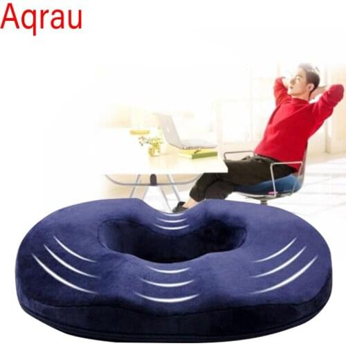 Memory Foam Seat Cushion Coccyx Orthopedic Massage Hemorrhoids Chair Cushion Office Car Pain Relief Wheelchair Support Pillows