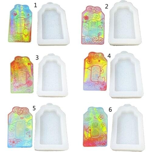 Health Symbol Pendant Epoxy Resin Mold Keychain Silicone Mould DIY Crafts Jewelry Ornaments Casting Tools