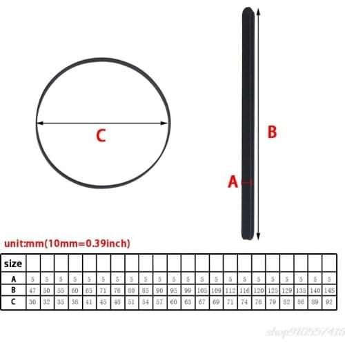 5mm Wide Turntable Rubber Belt Replacement Flat Drive Belt for Vinyl Record Player Belt-Driven Turntables O27 20 Dropshipping