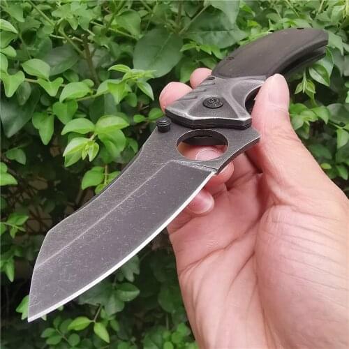 Folding Knife 8cr15mov Blade Wood Handle Trekking Pocket Fruit Knives for Camping Hunting Survival Outdoor Activities Mens Gift