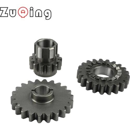 Motorcycle Engine Start Gear Bridge Gear Driven Gear Kit For lifan 150cc LF150 1P56FMJ Horizontal Kick Starter Parts