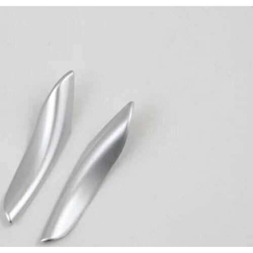 2 Pcs/Set Car Steering Wheel Sequins Cover Interior Decoration Trim For Toyota Vios 2017 ABS Chrome Accessories