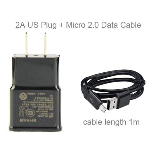 2A EU US Adapter Mobile Phone Wall Charger+USB Data Cable For HTC Desire Eye 610 510 616 516,Wiko Kenny/Harry