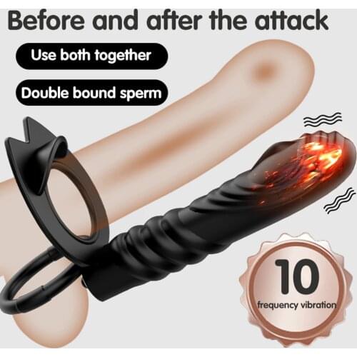 Double Penetration Anal Plug Dildo Vibrator Butt Plug Sex Toys for Couples Strapless Strap-on Dildo Vibrators for Woman Sex Shop