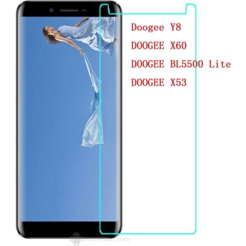 For Doogee Y8 Y 8 Tempered Glass 9H Protective Scratch proof Screen Protector For X60 X53 BL5500 Lite Smartphone Glass Film