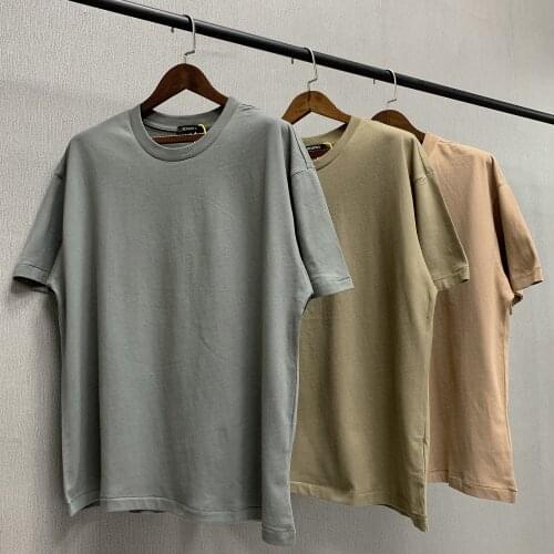 Hip-Hop High Street Cotton Kanye West Season 6 T-shirt Men Women 1:1 Best Quality Oversize Classic Top Tee Heavy Fabric T shirts