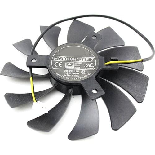 HA9010H12F-Z 85MM 0.57A 2Pin GTX1050 GPU Cooler Fan For MSI Geforce GTX 1050 2G GTX 1050Ti 4G OC Graphic Card Cooling