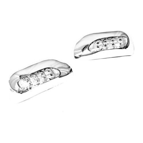 Chrome Mirror Cover w/ LED For Toyota Yaris Hatchback 2005-2008