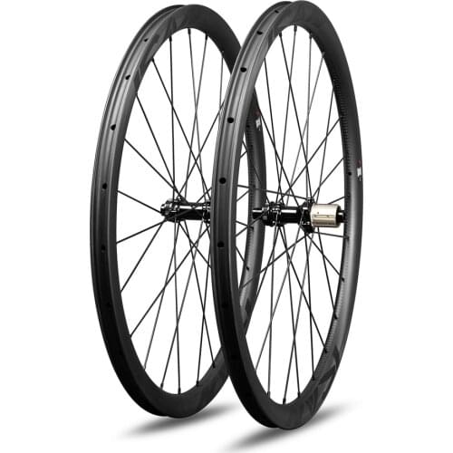ICAN carbon road disc 35mm incher wheels Novat ec D411/D412 UD matt 24/24H cyclocross wheelset CX ray spoke with XD free hub