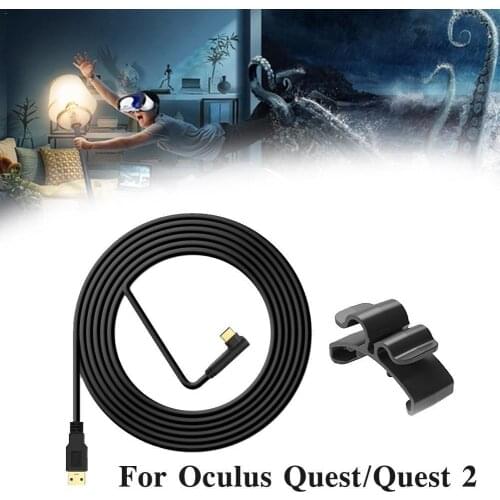 VR Accessories For Oculus Quest/Quest 2 VR Headset Cable Data Type Charge Data USB 5m 3.1 Transfer Data C Cable USB-A Type C9I7