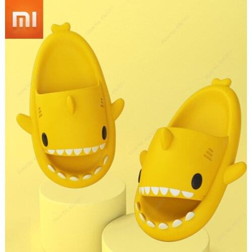 Xiaomi Shark Summer Childrens Slippers for Kids Toddler Baby Outdoor EVA Cartoon Print Cute Flat Heels Beach Sandals