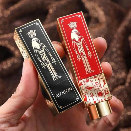 Matte Lipstick AloBon Egypt-Style Velvet Soft Matte Not To Pull Out Dry Blood Orange Color Is Red Lipstick Moisturize Waterproof