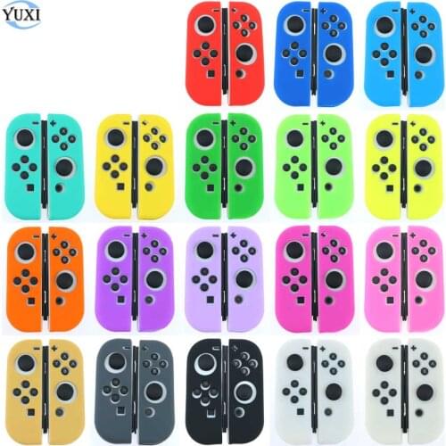 YuXi Anti-Slip Silicone Soft Case For Nintend Switch Protective Cover Skin For Switch NS Joy-Con Controller