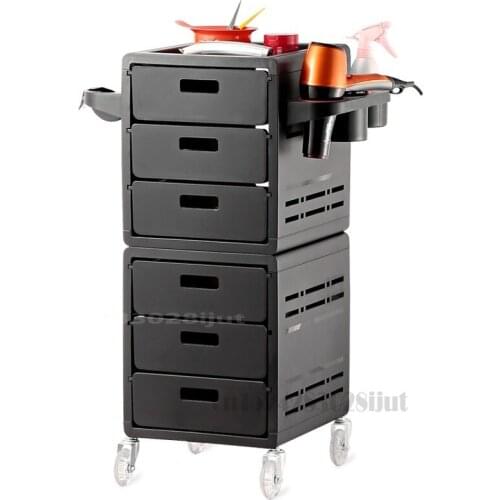 Hairdressing Cart for Barber Shop Hair Salon Shelf Cabinet Hairdressing Furniture Salon Spa Trolley Cart Storage Wheels