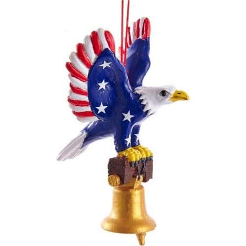 Hanging Ornament, Independence Day Eagle Shape Resin Pendant Decorative Craftwork for Living Room Bedroom