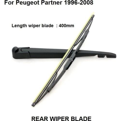 Rear Windshield Wiper Arm + Blade New set For Peugeot Partner 1996-2008, Blade 400mm