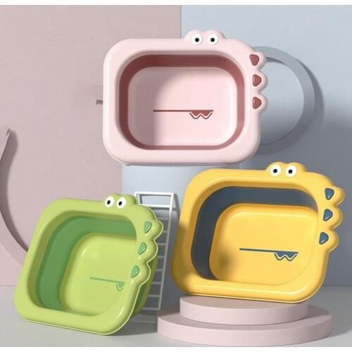 Foldable Washbasin Baby Folding Bath Tub Plastic Folding Basin Bathtub Portable Children Washing Face Foot Shower Thicken Tubs