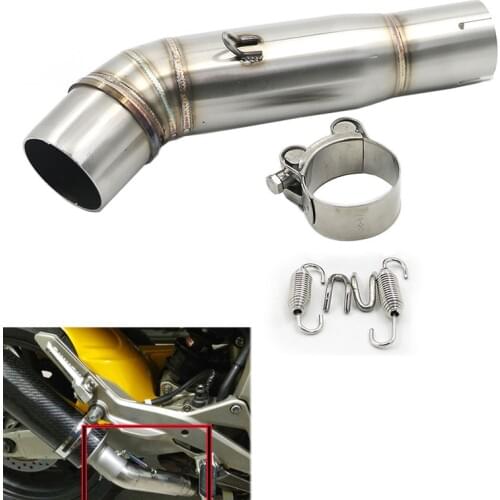 Slip On Middle Tube Link Pipe For For Honda CB600F CB 600F Hornet 07- 13 Hornet 600 Motorcycle Exhaust Pipe Moto Escape Muffler
