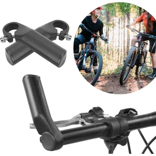 1 Pair Road Bike Vice Handlebar Aluminum Alloy Sturdy Auxiliary Rest Deputy Vice Handlebar for Mountain Bike Accessories