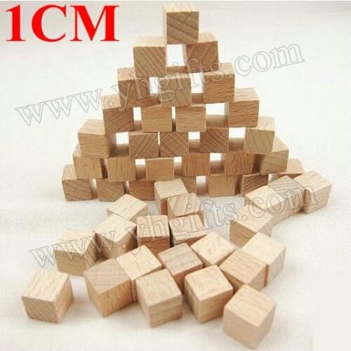 100PCS/LOT.1cm cube,Solid wood cube,Wooden block, Early educational toys,Assemblage block.Kids toys,Match toys,Creative fun