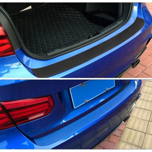 Car Styling Carbon Fiber 3D Stickers For Peugeot 208 308 407 BMW F20 Honda Civic Kia Rio 3 4 VW Golf 4 7 Audi A6 Trunk Strips