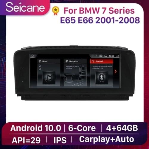 Seicane 4+64G Car Gps Multimedia Video Radio player for BMW 7 Series E65 E66 2001 2002-2008 Android 10.0 IPS support Carplay
