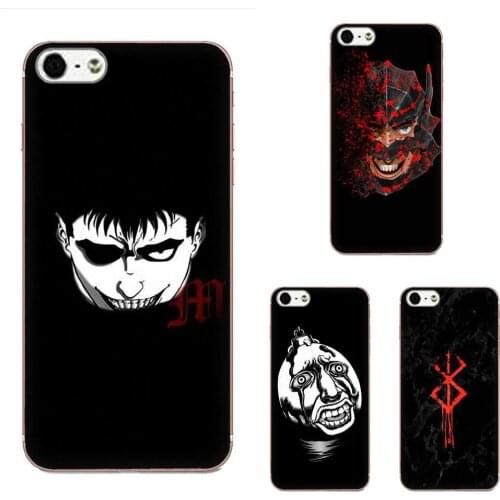 Berserk Anime For iPhone 11 Pro Max Plus Pro X XS Max XR 8 7 6S SE 4S 5 5C 5S SE 2020 Soft Cell Phone Shell