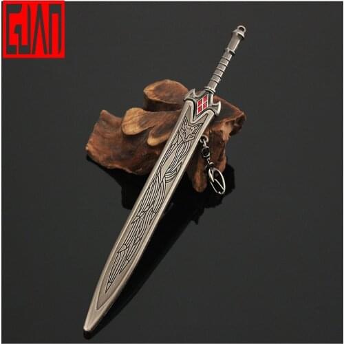Thunder Anime Douluo Surrounding Wuhun Temple Hu Liena Dagger Alloy Model Unisex Keychain 22cm Metal Material