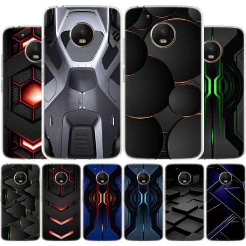 Black Light Dark Technology Phone Case For Motorola Moto G9 G8 G7 G6 G5 E6 E5 Plus Play Power + One Action Macro Cover Coque She