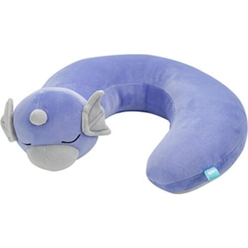 Dratini U neck pillow plush doll Kawaii dragon Stuffed toy Holiday gifts for kids and girls