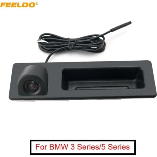 FEELDO 1Set Car Rearview Camera For BMW 3/5 Series X3 X4 X5 X6 Trunk Handle Camera Original Size Parking Camera #AM1665