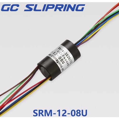 GCSLIPRING slipringElectric slip ring 8 rings, each ring current 2a, diameter 12.5mm PTZ slip ring stay plate slip ring