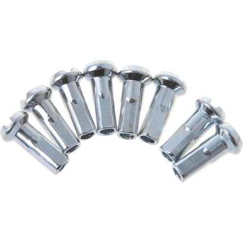 50 50 Pcs/Set Bicycle Spoke Cap 14G 12mm Steel Metal Cover MTB Bike Parts Fixed Gear Folding Bikes Universal Practical