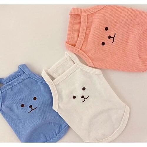 Summer Dog Vest Skirt Cat Yorkshire Chihuahua Doggy Pup Small Dog Costume Pomeranian maltese Poodle Bichon Corgi Clothing Shirt