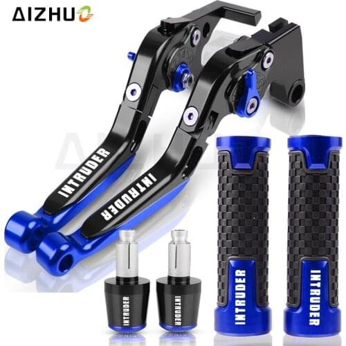 Motorcycle CNC Hand Grips End Brake Clutch Levers Handlebar Handle Bar End FOR SUZUKI INTRUDER 800 1994-2004 2003 2002 2001 2000