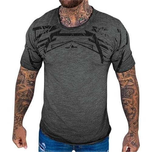 2021 Men Spring Summer Casual Slim O Neck Printed Short Sleeve T Shirt Top Blouse Fashion Mens Streetwear F футболка мужская