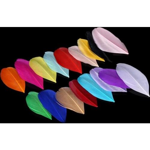 50pcs 4-8cm Natural Colorful Goose Feather for DIY Jewelry Craft Making Wedding Party Decor Accessories Wedding Decoration
