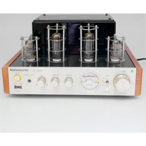 Nobsound MS-10D MKII Hifi 2.0 Vaccum Tube Amplifier USB/Bluetooth Home Audio Amplifier 25W*2 220v amplificador bluetooth amp