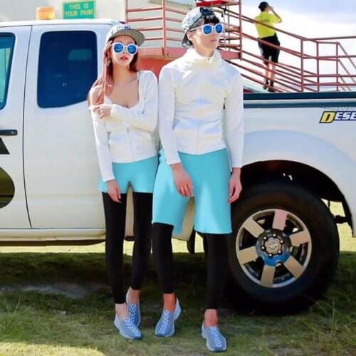 Matching Couples Long Sleeve Rash Guard UPF 50+ Swim Suits Zip up Shirt +Leggings Trunks Full Dive Surf Swim Suits Mens Womens