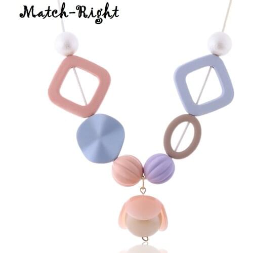 Match-Right Necklaces & Pendants Women/Statement/Big/Beads/F/Lady/Choker Necklace for Women Neck Decoration Chocker NR004