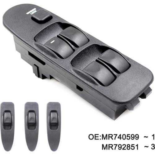 New MR740599 MR792851 FRONT LEFT RIGHT ELECTRIC FOR MITSUBISHI WINDOW SWITCH LIFTER FOR MITSUBISHI CARISMA 1995-2006 Car