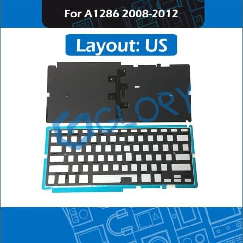 US Layout A1286 Keyboard Backlight For Macbook Pro 15.4" 2008 - 2012 Keyboard Backlit Replacement