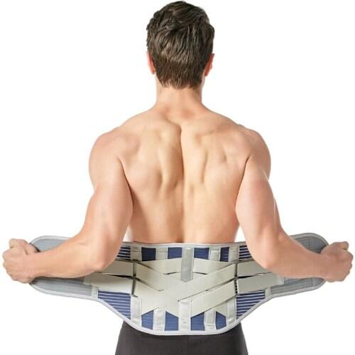 Men Women Adjustable Waist Trainer Belt Lower Back Brace Spine Support Belt Orthopedic Breathable Lumbar Corset Pain Relief